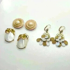 Vintage earrings bundle of 3